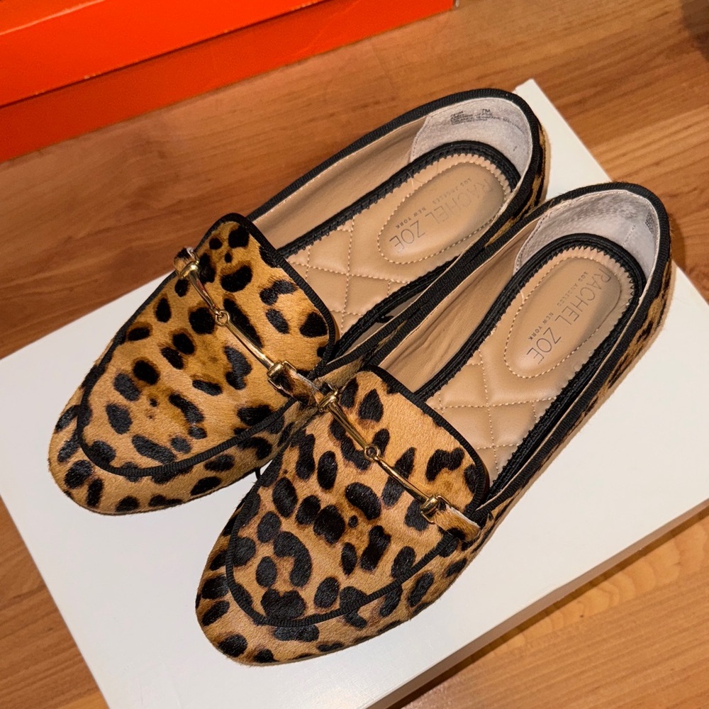 Leopard Print Loafers